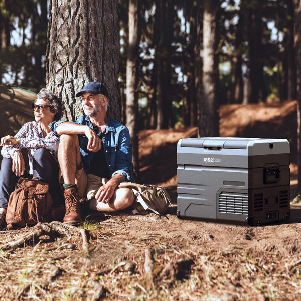 Batteridriven kylbox eller 12V /230 V med kompressor 2-delad kyl/frys, 37L