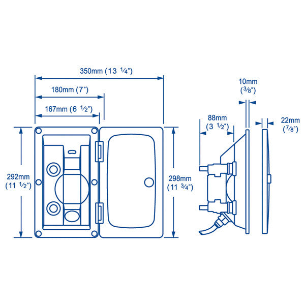 Whale dusch v+k elegance utan lucka