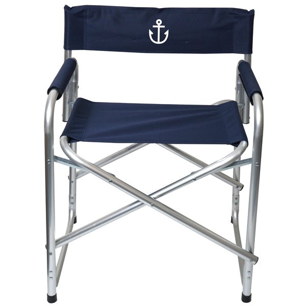 1852 Däckstol blå aluminium