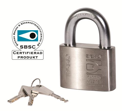 HÄNGLÅS KL3 40MM RF360