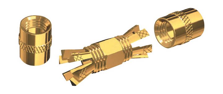 Guldpläterad skarvkontakt