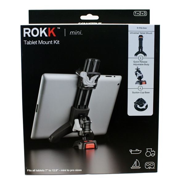 ROKK Mini kit för surfplatta med sugproppsfäste i förpackning