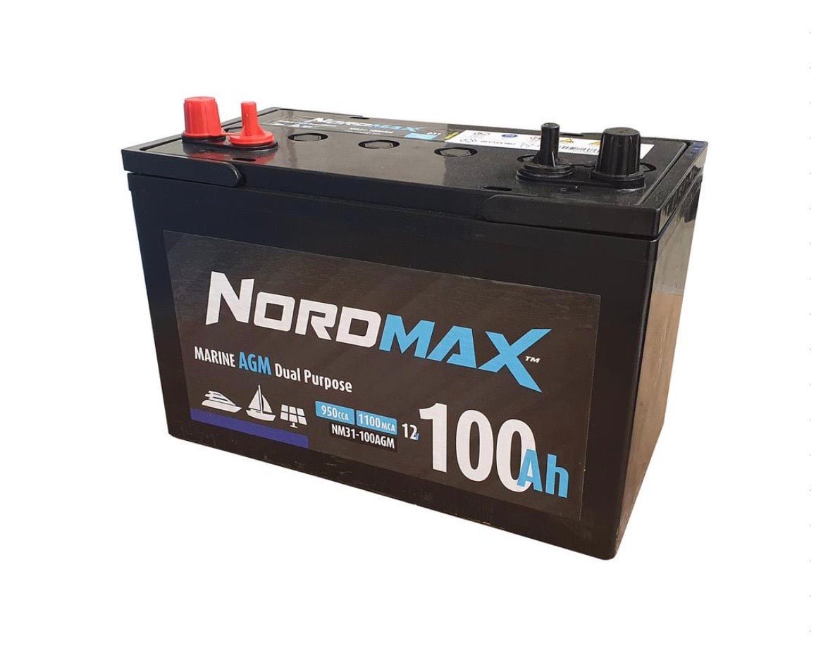 Batteri Nordmax AGM DP 100AH (Endast i butik)