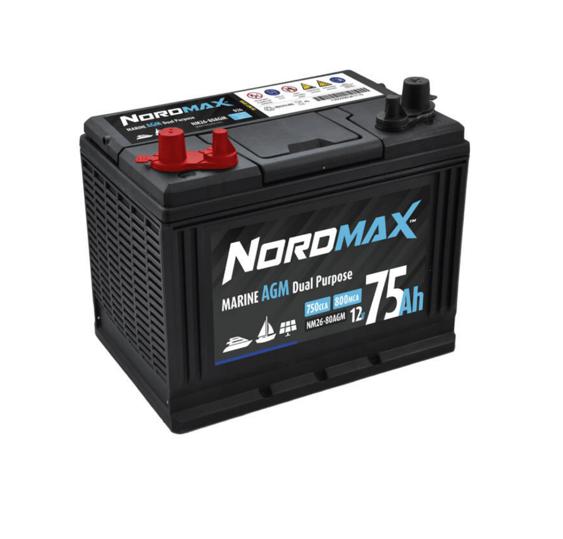 Batteri Nordmax AGM DP 75AH (Endast i butik)