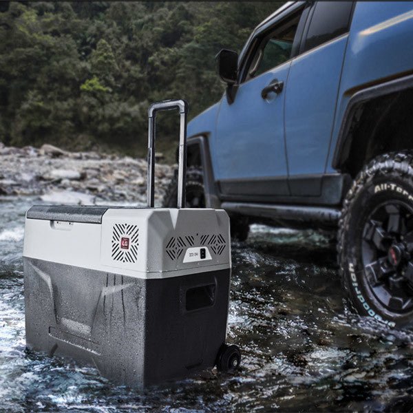 Batteridriven Kylbox m/kompressor 12/230V eller batteri, 40L