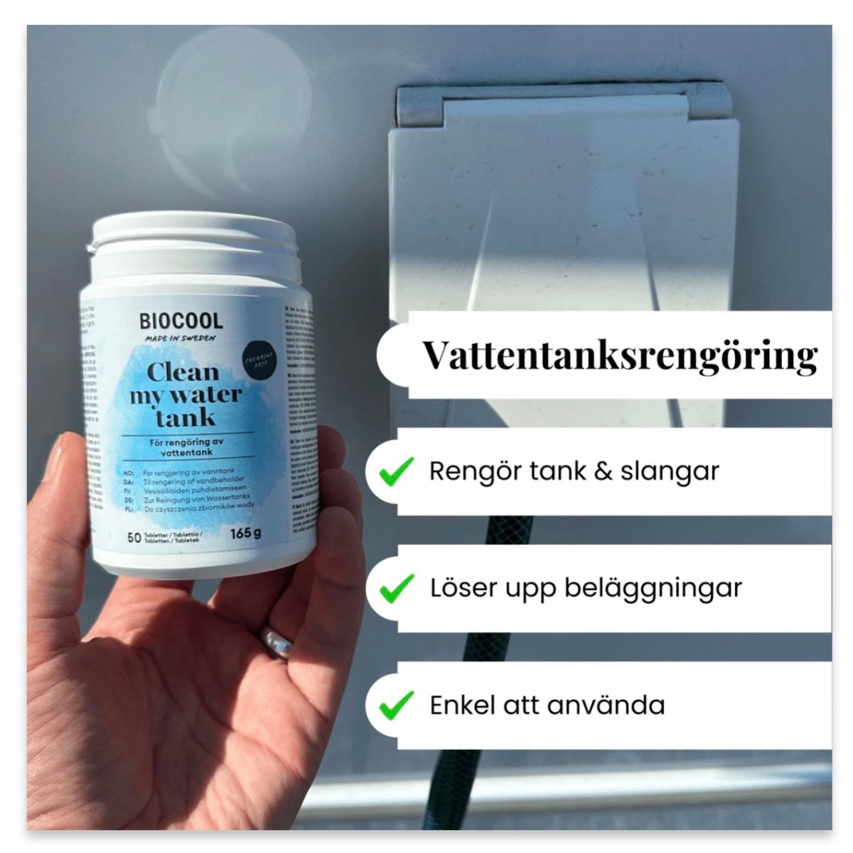 Biocool CleanWater tankrengöring, 50 tabletter