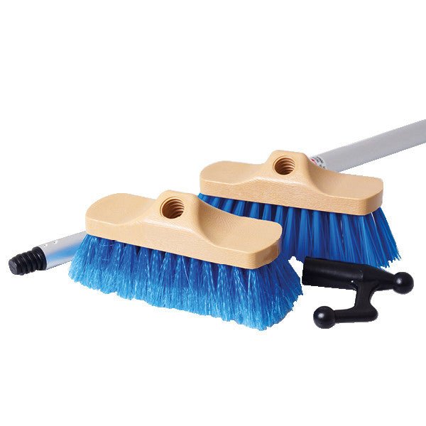 Borstset för båt – med båtshake, 2 tvättborstar och teleskopskaft