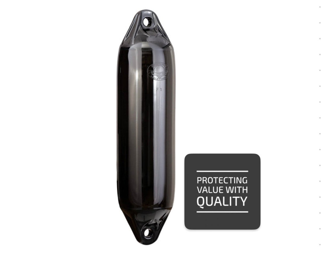 Fender Polyform F serien, svart med svart topp