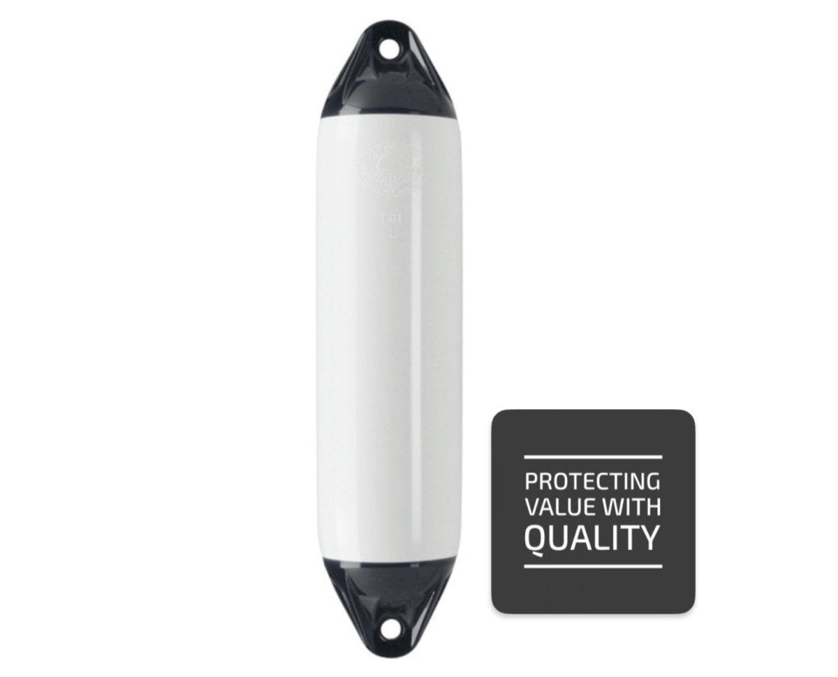 Fender Polyform F serien, vit med svart topp