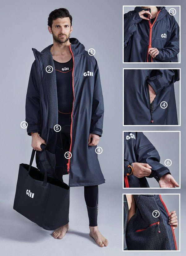 Gill Aqua Parka – Vattentät Ombytesparka med Fleecefoder