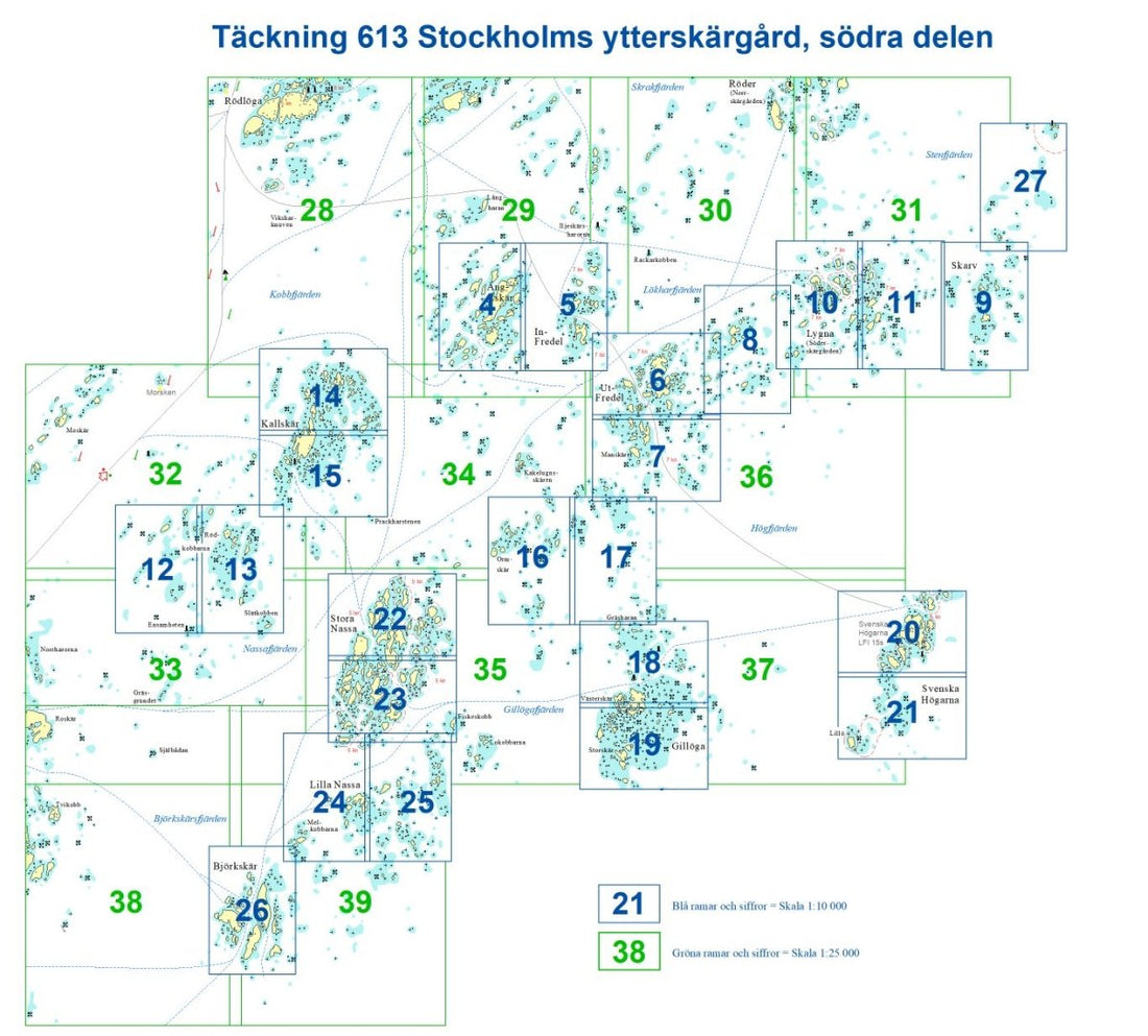 Hydrographica 613 Stockholms ytterskärgård – södra delen