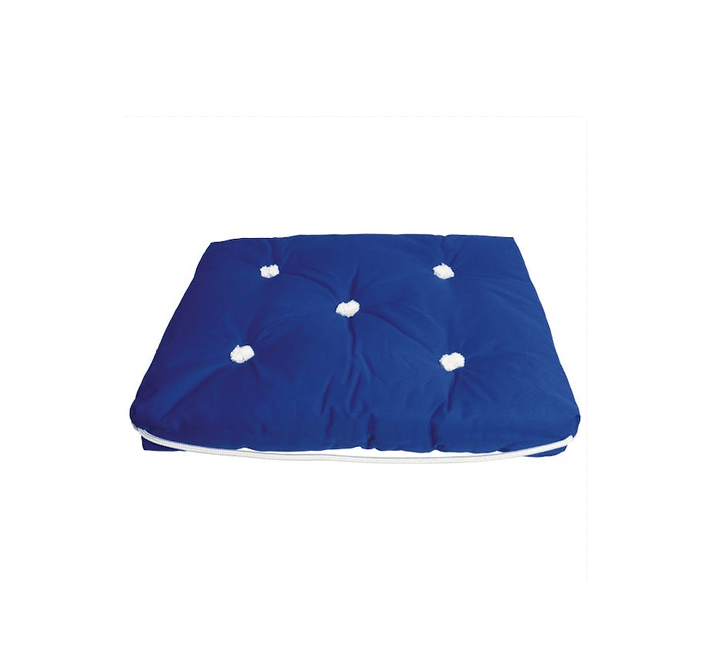 Kapock - kudde blå enkel