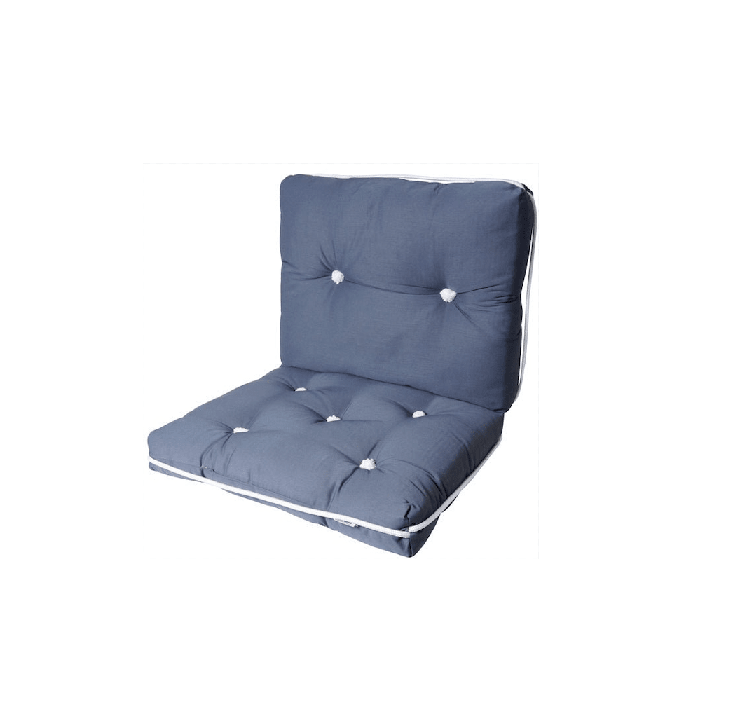 Kapockkudde dubbel grå