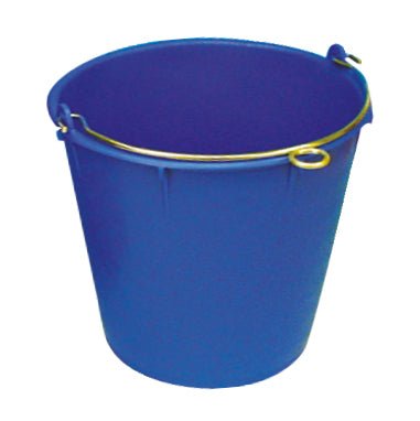 Kraftig 7 l - pyts blå med galvaniserad handtag med ögla