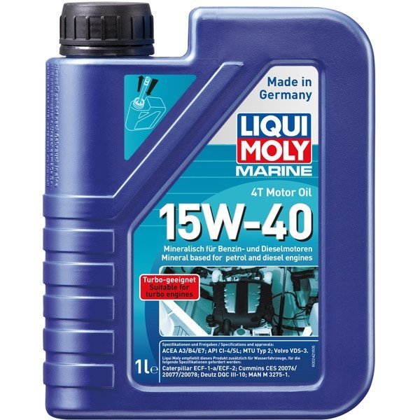 Liqui Moly marine 4T motorolja 15W - 40 5l