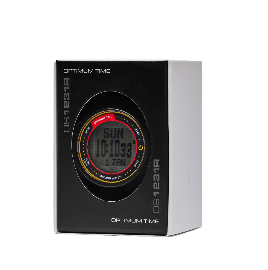 Optimum Time OS12R – Startklocka med stor display och uppladdningsbart batteri