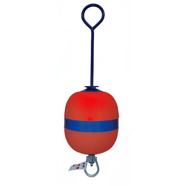Polyform osänkbar förtöjningsboj lång ten röd, 285x890mm