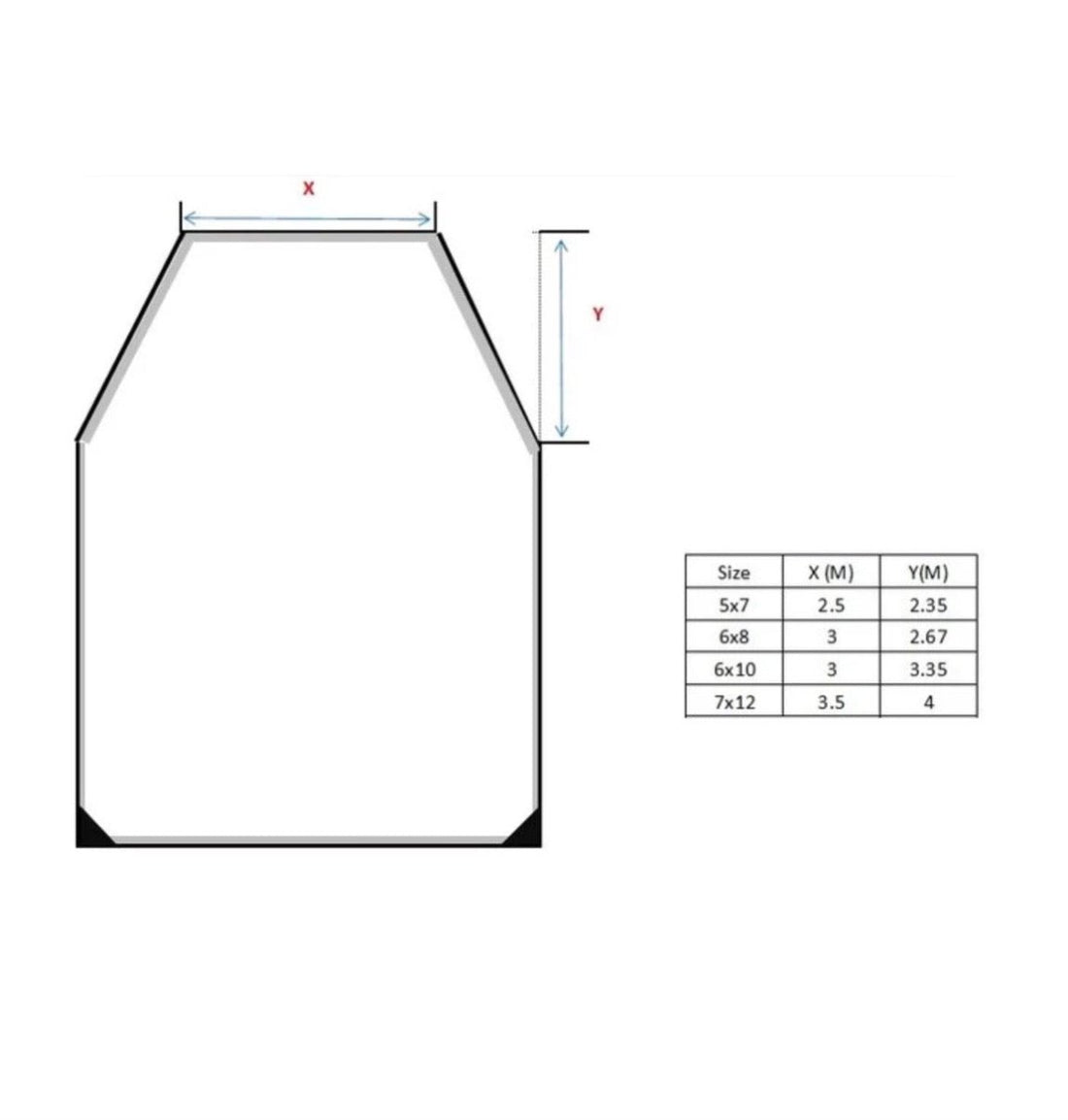 Presenning Formsydd Flex 250g/m2 med stroppar