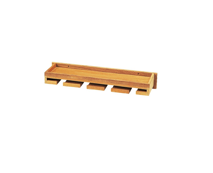 Roca vinglashållare med hylla, teak