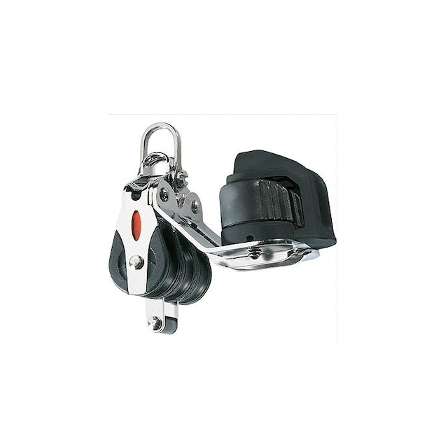 Ronstan Trippelblock med schackel och skotlås - 20mm
