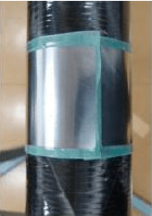 Rostfri plåt för Kolfiber undermast (Shim)