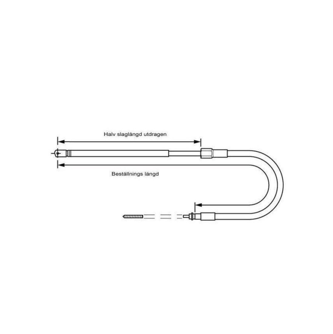 Seastar Solutions styrkabel för styrrörsmontering SSC131