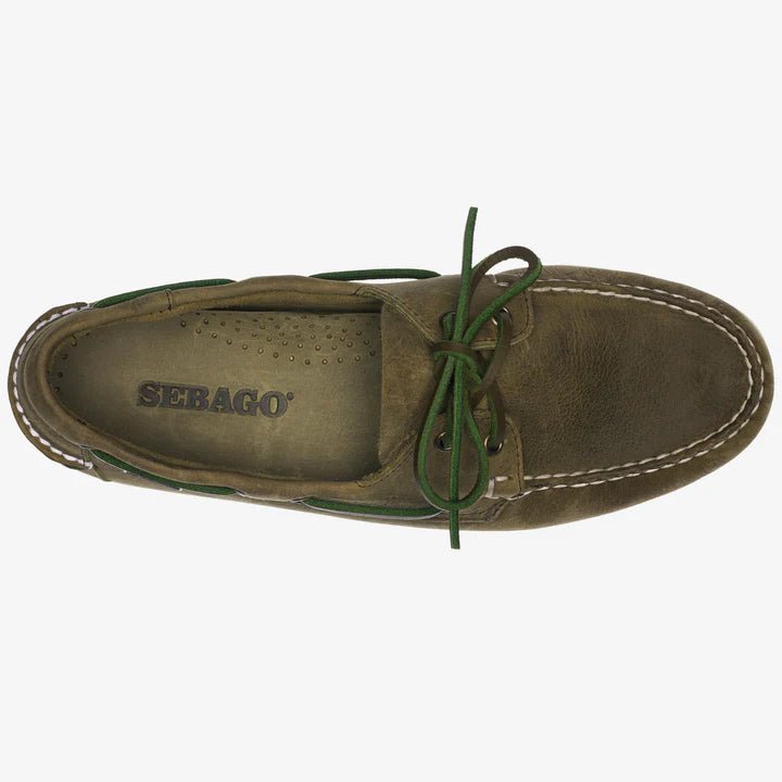Sebago Docksides Crazy H - Green Military