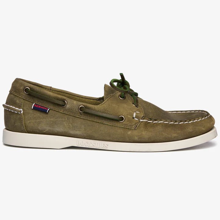 Sebago Docksides Crazy H - Green Military