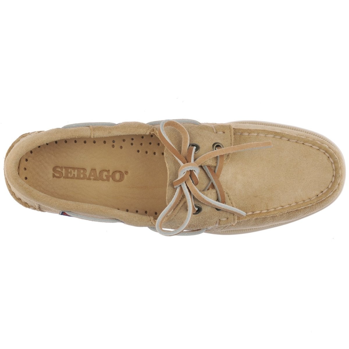 Sebago Portland Flesh Out Beige Camel - Women