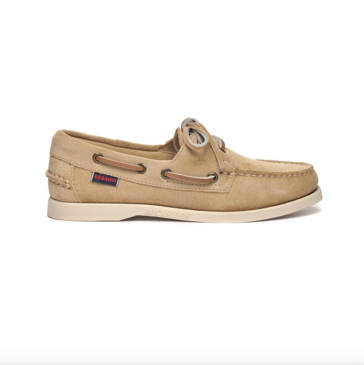 Sebago Portland Flesh Out Beige Camel - Women