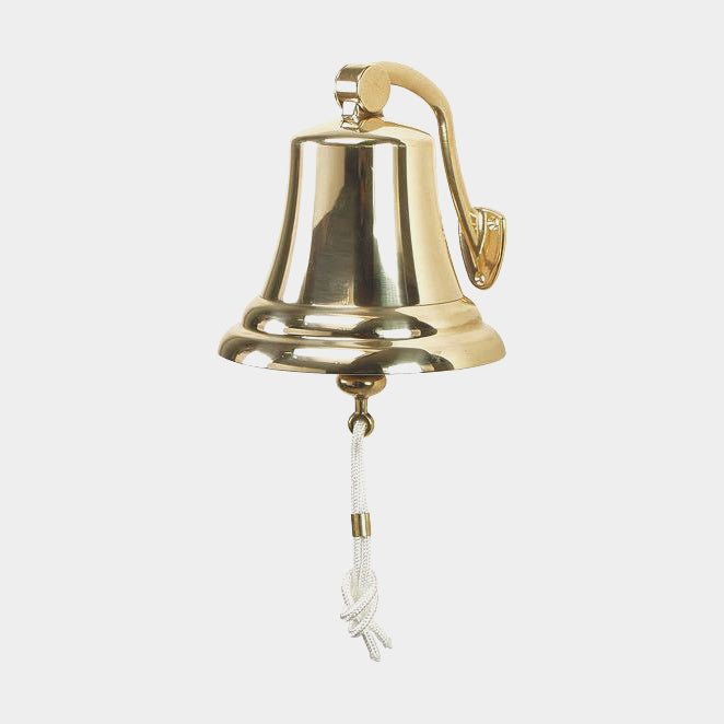 Skeppsklocka Deluxe – Mässing, Ø150 mm + Fäste