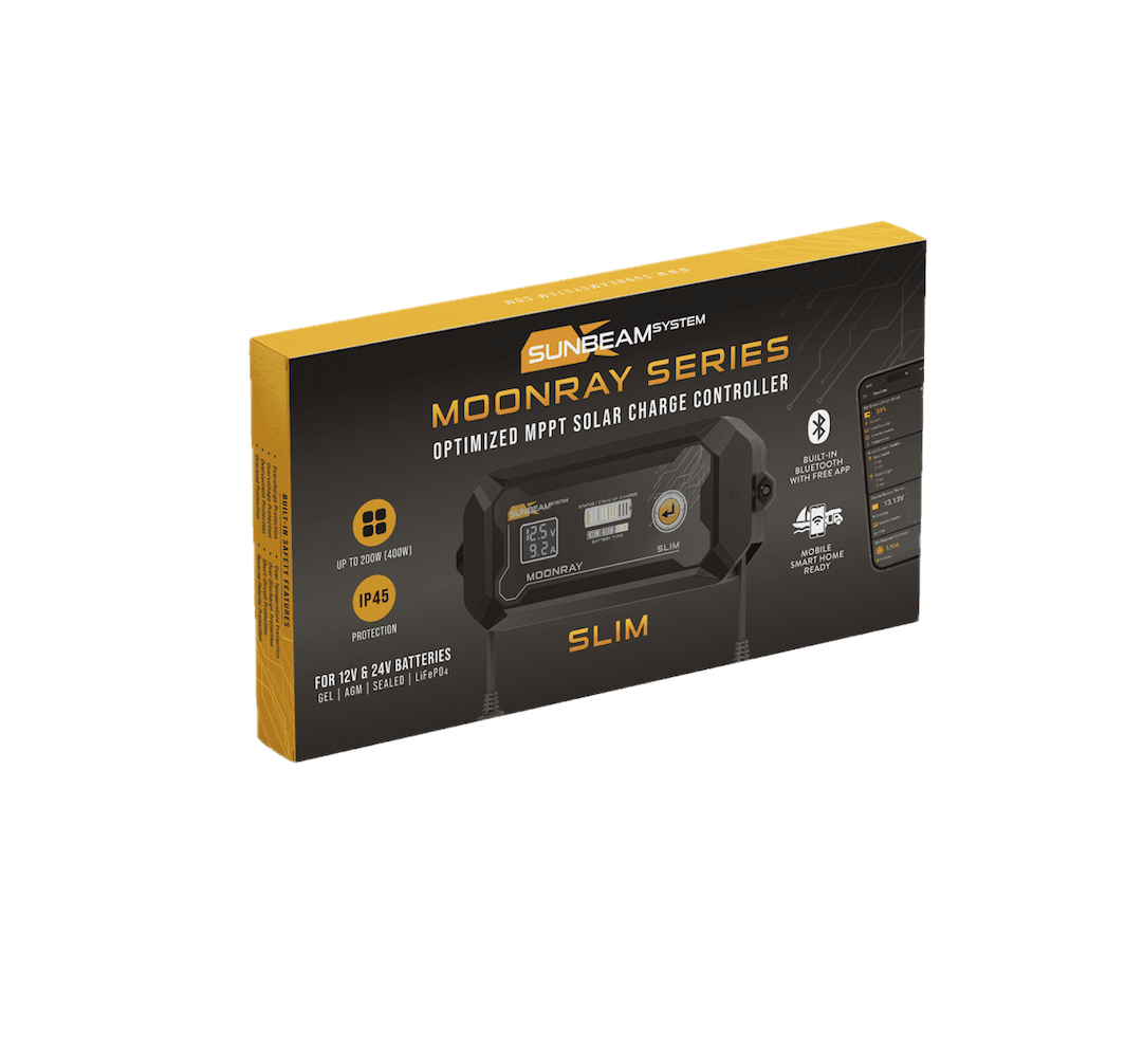 Sunbeam MoonRay Slim 15A MPPT Solcellsregulator med Bluetooth 12/24V