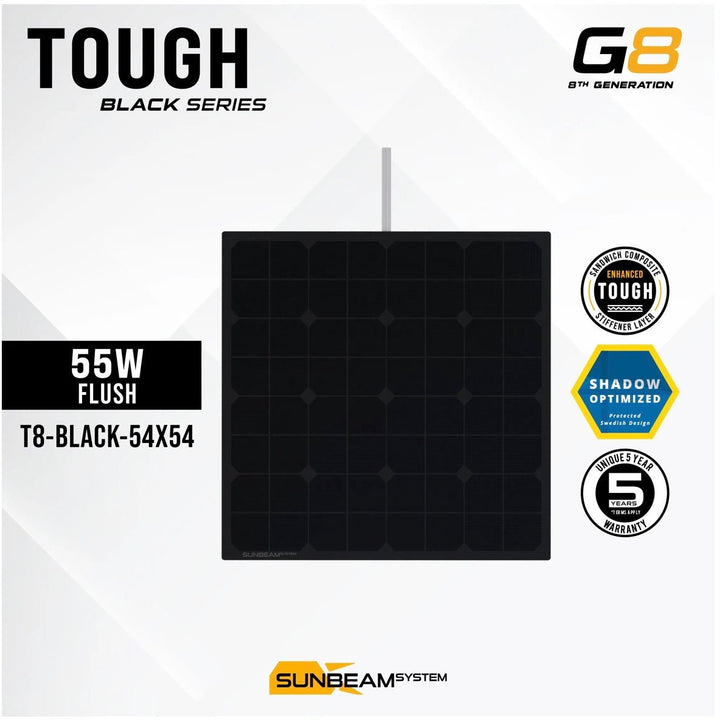 SUNBEAM solpanel Tough G8 55W - Black