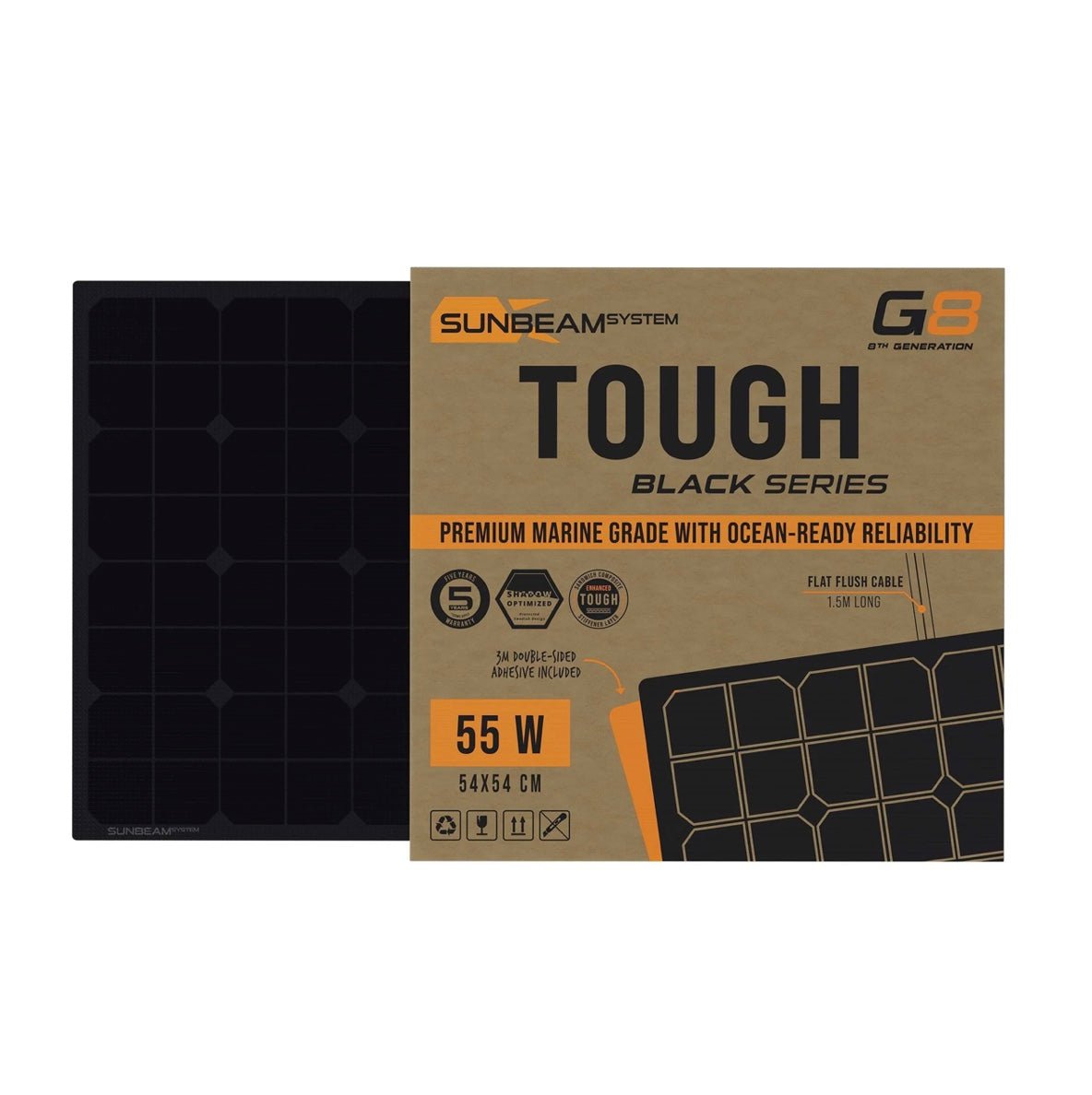 SUNBEAM solpanel Tough G8 55W - Black