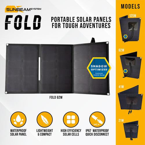 SUNBEAM Tough Fold 62W solpanel