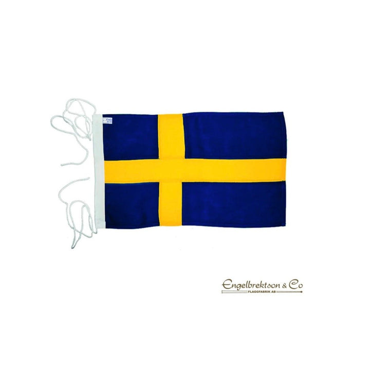 Svensk Båtflagga Premium Mörkare Blå