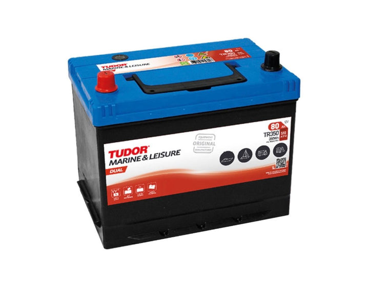 Tudor TR350 80 ah dual (Endast i butik)