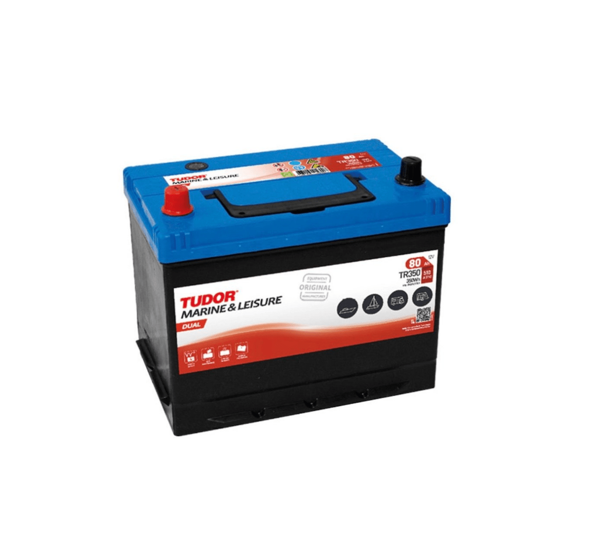 Tudor TR350 80 ah dual (Endast i butik)