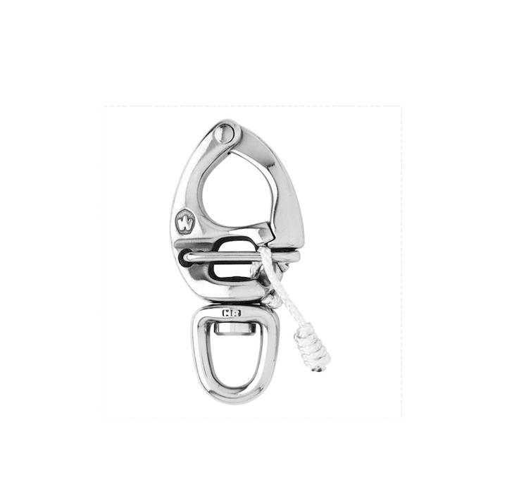 Wichard HR Quick Release Snap Shackle - Med vridbart öga - Längd 80 mm
