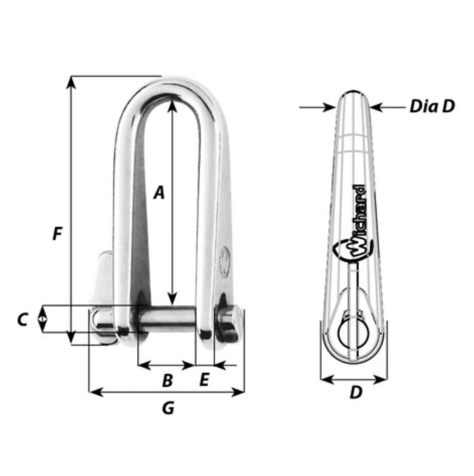 Wichard Key Pin Shackle