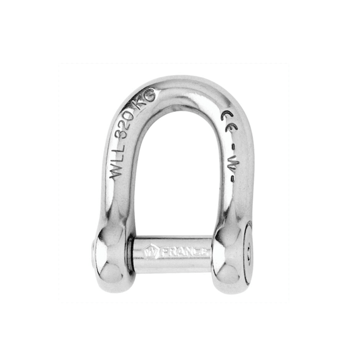 Wichard Self - Locking Allen Head Pin D Shackle – Ø 12 mm
